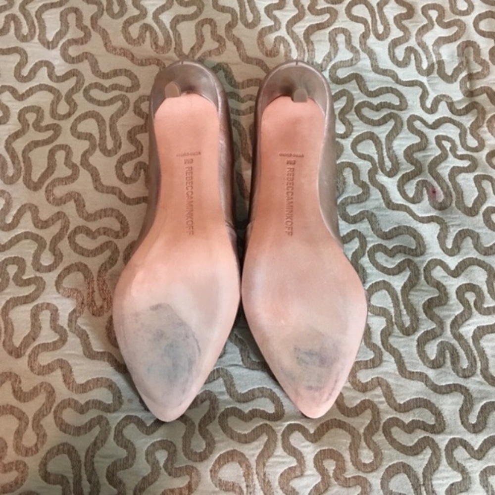 Rebecca Minkoff Asymmetrical Rose heels size 8 - Picture 3 of 4